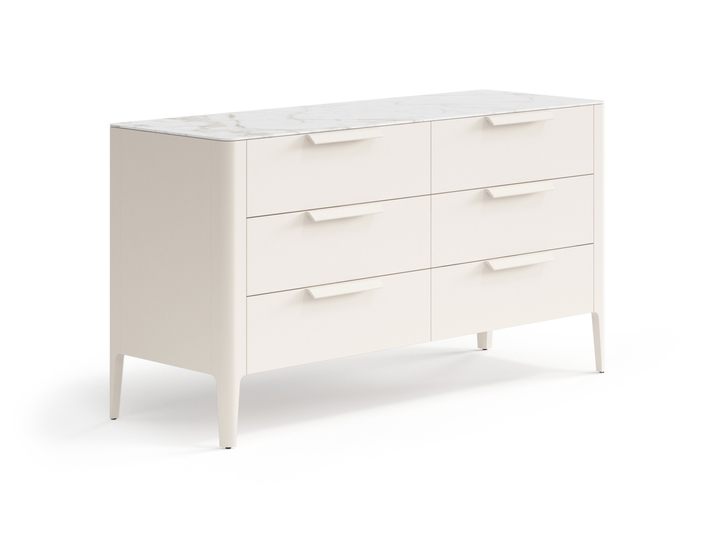 Мебель Комод Piega 6 ящиков. Цвет Матовый бежево-серый. Материал Гладкая эмаль. Коллекция Комод Piega 6 ящиков. Фото. Мебель Комод Piega 6 ящиков. Цвет Матовый бежево-серый. Материал Гладкая эмаль. Коллекция Комод Piega 6 ящиков. Картинка.