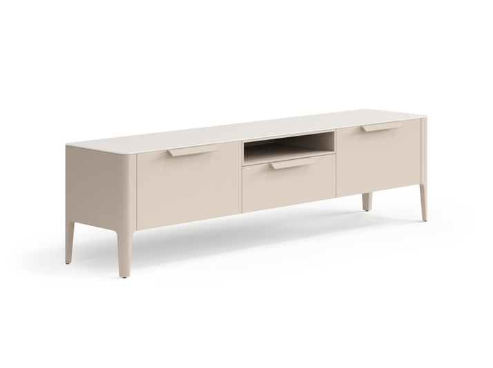 Мебель ТВ тумба Piega. Цвет Матовый бисквитный. Материал Гладкая эмаль. Коллекция ТВ тумба Piega. Фото. Мебель ТВ тумба Piega. Цвет Матовый бисквитный. Материал Гладкая эмаль. Коллекция ТВ тумба Piega. Картинка.