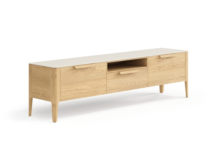 Мебель ТВ тумба Piega. Цвет Дуб соломенный матовый. Материал Массив дуба матовый. Коллекция ТВ тумба Piega. Фото. Мебель ТВ тумба Piega. Цвет Дуб соломенный матовый. Материал Массив дуба матовый. Коллекция ТВ тумба Piega. Картинка.