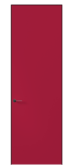 Дверь межкомнатная 0010 АКП Малиново-красный RAL 3027. Цвет RAL. Материал Гладкая эмаль. Коллекция Planum Pro. Картинка.