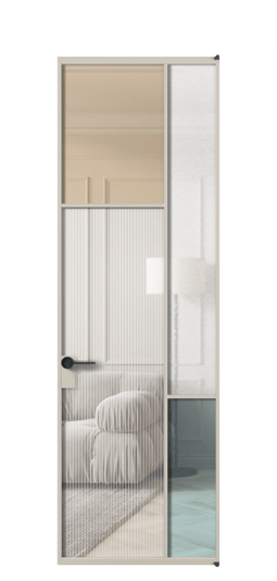 Межкомнатная дверь АЛПЛ041.10 АСБЖ 4 стекла. Цвет Алюминий светло-бежевый. Материал Алюминий в эмали. Коллекция Мозаик. Фото. Дверь межкомнатная АЛПЛ041.10 АСБЖ 4 стекла. Цвет Алюминий светло-бежевый. Материал Алюминий в эмали. Коллекция Мозаик. Картинка.