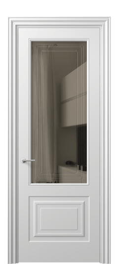 Межкомнатная дверь 8452 МБЛ Бронза с гравировкой. Цвет Матовый белоснежный. Материал Гладкая эмаль. Коллекция Маскот. Фото. Дверь межкомнатная 8452 МБЛ Бронза с гравировкой. Цвет Матовый белоснежный. Материал Гладкая эмаль. Коллекция Маскот. Картинка.