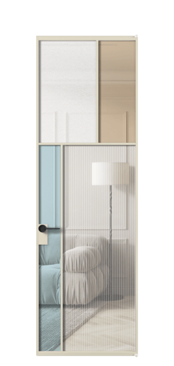 Межкомнатная дверь АЛПЛ041.22 АБСР 4 стекла. Цвет Алюминий бежево-серый. Материал Алюминий в эмали. Коллекция Мозаик. Фото. Дверь межкомнатная АЛПЛ041.22 АБСР 4 стекла. Цвет Алюминий бежево-серый. Материал Алюминий в эмали. Коллекция Мозаик. Картинка.