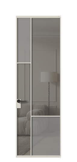 Межкомнатная дверь АЛПЛ041.13 АОС сатин матовое + Серый прозрачное. Цвет Алюминий облачно-серый. Материал Алюминий в эмали. Коллекция Мозаик. Фото. Дверь межкомнатная АЛПЛ041.13 АОС сатин матовое + Серый прозрачное. Цвет Алюминий облачно-серый. Материал Алюминий в эмали. Коллекция Мозаик. Картинка.