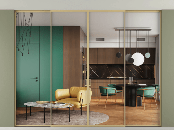 Алюминевая перегородка АЛПР 040.01 ЗОЛ Золотой Crystalvision. Цвет . Материал Алюминий металлик. Коллекция Перегородка Формато внутри проёма скрытое крепление в потолок 4 створки. Фото. Алюминевая перегородка АЛПР 040.01 ЗОЛ Золотой Crystalvision. Цвет . Материал Алюминий металлик. Коллекция Перегородка Формато внутри проёма скрытое крепление в потолок 4 створки. Картинка.