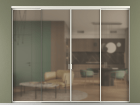 Алюминевая перегородка vn2+2_01 Бронза сатин триплекс БЕЛ. Цвет Алюминий Белый. Материал Алюминий. Коллекция Перегородка Formato внутри проёма 4 створки. Фото. Алюминевая перегородка vn2+2_01 Бронза сатин триплекс БЕЛ. Цвет Алюминий Белый. Материал Алюминий. Коллекция Перегородка Formato внутри проёма 4 створки. Картинка.