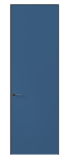 Дверь межкомнатная 0010 АКП Бриллиантово-синий RAL 5007. Цвет RAL. Материал Гладкая эмаль. Коллекция Planum Pro. Картинка.