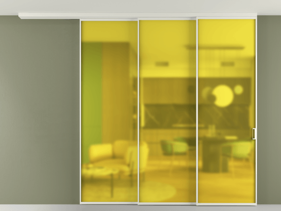 Алюминевая перегородка АЛПР 040.01_БЕЛ_САТ ЖЕЛ_new. Цвет Алюминий Белый. Материал Алюминий. Коллекция Перегородка Формато вдоль стены на потолок 3 створки с синхронным механизмом. Фото. Алюминевая перегородка АЛПР 040.01_БЕЛ_САТ ЖЕЛ_new. Цвет Алюминий Белый. Материал Алюминий. Коллекция Перегородка Формато вдоль стены на потолок 3 створки с синхронным механизмом. Картинка.