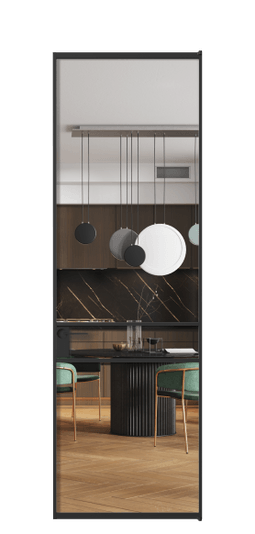 Межкомнатная дверь АЛПЛ040.02 Crystalvision ЧЕР. Цвет Алюминий Черный. Материал Алюминий. Коллекция Formato. Фото. Дверь межкомнатная АЛПЛ040.02 Crystalvision ЧЕР. Цвет Алюминий Черный. Материал Алюминий. Коллекция Formato. Картинка.