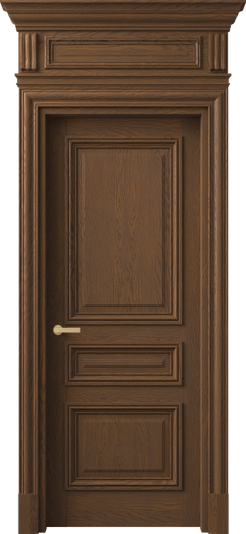 Дверь межкомнатная 7305 ДКШ.М . Цвет Дуб каштановый матовый. Материал Массив дуба матовый. Коллекция Antique. Картинка.