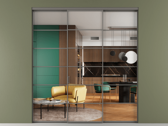 Алюминевая перегородка АЛПР 040.04_АКЛС_Crystalvision_new. Цвет Алюминий классический серый. Материал Алюминий в эмали. Коллекция Перегородка Формато внутри проёма 3 створки. Фото. Алюминевая перегородка АЛПР 040.04_АКЛС_Crystalvision_new. Цвет Алюминий классический серый. Материал Алюминий в эмали. Коллекция Перегородка Формато внутри проёма 3 створки. Картинка.