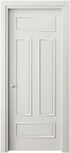 Дверь межкомнатная 8143 МСР . Цвет Матовый серый. Материал Гладкая эмаль. Коллекция Paris. Картинка.