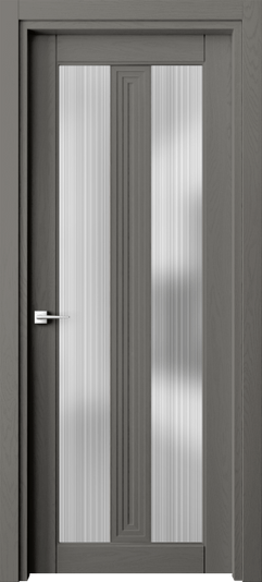 Дверь межкомнатная 6122 ДКЛС САТ. Цвет Дуб классический серый. Материал Массив дуба эмаль. Коллекция Ego. Картинка.