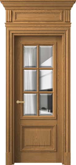 Дверь межкомнатная 7312 ДСЛ.М ПРОЗ Ф. Цвет Дуб солнечный матовый. Материал Массив дуба матовый. Коллекция Antique. Картинка.