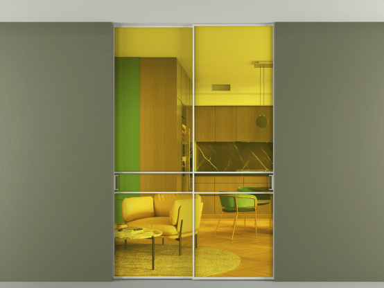 Алюминевая перегородка АЛПР 040.02_БЕЛ_ПРОЗ ЖЕЛ_new. Цвет Алюминий Белый. Материал Алюминий. Коллекция Перегородка Формато внутри проёма скрытое крепление в потолок 2 створки. Фото. Алюминевая перегородка АЛПР 040.02_БЕЛ_ПРОЗ ЖЕЛ_new. Цвет Алюминий Белый. Материал Алюминий. Коллекция Перегородка Формато внутри проёма скрытое крепление в потолок 2 створки. Картинка.