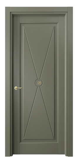 Дверь межкомнатная 6361 БОТ. Цвет Бук оливковый тёмный. Материал Массив бука эмаль. Коллекция Toscana Litera. Картинка.