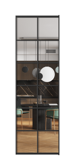 Межкомнатная дверь АЛПЛ040.05 Crystalvision ЧЕР. Цвет Алюминий Черный. Материал Алюминий. Коллекция Formato. Фото. Дверь межкомнатная АЛПЛ040.05 Crystalvision ЧЕР. Цвет Алюминий Черный. Материал Алюминий. Коллекция Formato. Картинка.