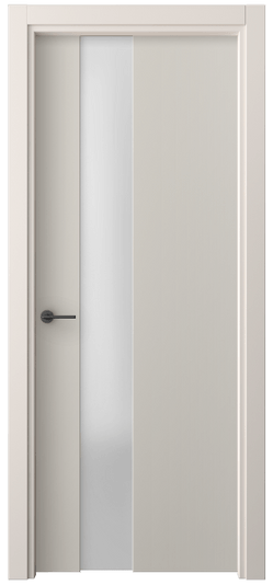 Дверь межкомнатная 4224 СТСС САТ. Цвет Софт-тач светло-серый. Материал Полипропилен. Коллекция Freedom. Картинка.