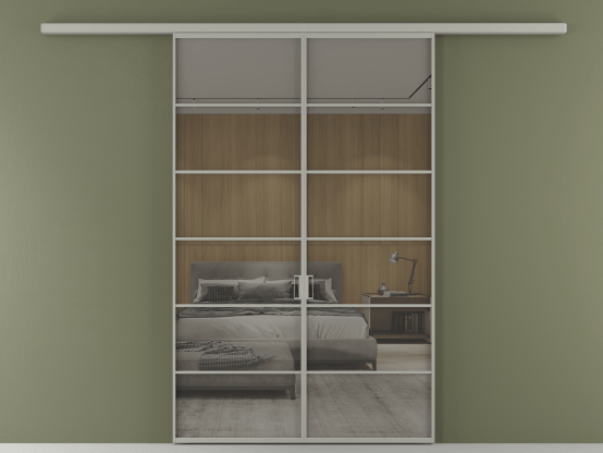 Алюминевая перегородка АЛПР 040.04_АНСР_Stopsol Grey_new. Цвет Алюминий нейтральный серый. Материал Алюминий в эмали. Коллекция Перегородка Formato вдоль стены 2 створки. Фото. Алюминевая перегородка АЛПР 040.04_АНСР_Stopsol Grey_new. Цвет Алюминий нейтральный серый. Материал Алюминий в эмали. Коллекция Перегородка Formato вдоль стены 2 створки. Картинка.