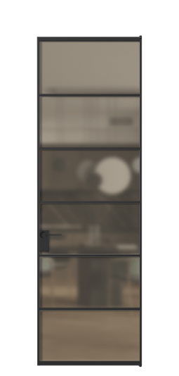 Межкомнатная дверь АЛПЛ040.04 Бронза сатин триплекс ЧЕР. Цвет Алюминий Черный. Материал Алюминий. Коллекция Formato. Фото. Дверь межкомнатная АЛПЛ040.04 Бронза сатин триплекс ЧЕР. Цвет Алюминий Черный. Материал Алюминий. Коллекция Formato. Картинка.