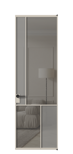 Межкомнатная дверь АЛПЛ041.20 АСБЖ Серый сатин матовое + Серый прозрачное. Цвет Алюминий светло-бежевый. Материал Алюминий в эмали. Коллекция Mosaic. Фото. Дверь межкомнатная АЛПЛ041.20 АСБЖ Серый сатин матовое + Серый прозрачное. Цвет Алюминий светло-бежевый. Материал Алюминий в эмали. Коллекция Mosaic. Картинка.