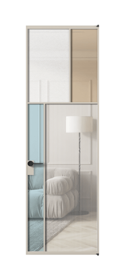 Межкомнатная дверь АЛПЛ041.22 АСБЖ 4 стекла. Цвет Алюминий светло-бежевый. Материал Алюминий в эмали. Коллекция Mosaic. Фото. Дверь межкомнатная АЛПЛ041.22 АСБЖ 4 стекла. Цвет Алюминий светло-бежевый. Материал Алюминий в эмали. Коллекция Mosaic. Картинка.