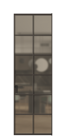 Межкомнатная дверь АЛПЛ040.05 Бронза сатин триплекс ААН. Цвет Алюминий антрацит. Материал Алюминий в эмали. Коллекция Formato. Фото. Дверь межкомнатная АЛПЛ040.05 Бронза сатин триплекс ААН. Цвет Алюминий антрацит. Материал Алюминий в эмали. Коллекция Formato. Картинка.