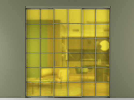 Алюминевая перегородка АЛПР 040.05_АОТ_САТ ЖЕЛ_new. Цвет Алюминий оливковый тёмный. Материал Алюминий в эмали. Коллекция Перегородка Formato внутри проёма 3 створки. Фото. Алюминевая перегородка АЛПР 040.05_АОТ_САТ ЖЕЛ_new. Цвет Алюминий оливковый тёмный. Материал Алюминий в эмали. Коллекция Перегородка Formato внутри проёма 3 створки. Картинка.