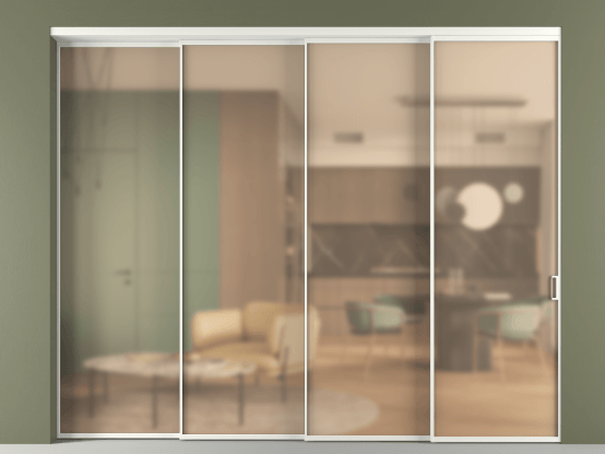 Алюминевая перегородка vn4_01_ Алюминий светло-серый Сатинированное оранжевое стекло, триплекс, 6мм. Цвет Алюминий светло-серый. Материал Алюминий в эмали. Коллекция Перегородка Формато внутри проёма 4 створки с синхронным механизмом. Фото. Алюминевая перегородка vn4_01_ Алюминий светло-серый Сатинированное оранжевое стекло, триплекс, 6мм. Цвет Алюминий светло-серый. Материал Алюминий в эмали. Коллекция Перегородка Формато внутри проёма 4 створки с синхронным механизмом. Картинка.