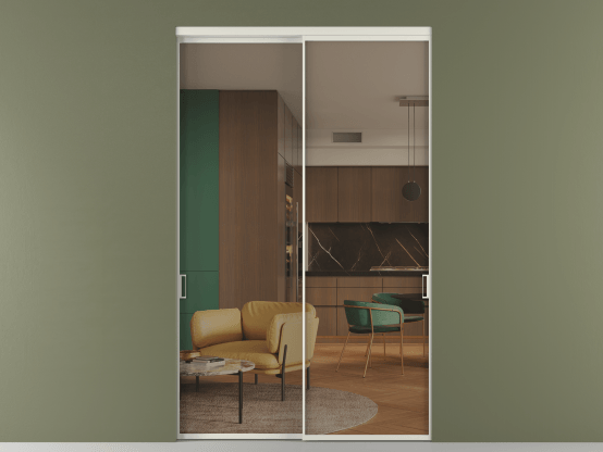 Алюминевая перегородка vn2_01 Бронза триплекс БЕЛ. Цвет Алюминий Белый. Материал Алюминий. Коллекция Перегородка Formato внутри проёма 2 створки. Фото. Алюминевая перегородка vn2_01 Бронза триплекс БЕЛ. Цвет Алюминий Белый. Материал Алюминий. Коллекция Перегородка Formato внутри проёма 2 створки. Картинка.