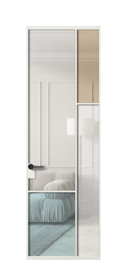 Межкомнатная дверь АЛПЛ041.12 АССР 4 стекла. Цвет Алюминий светло-серый. Материал Алюминий в эмали. Коллекция Мозаик. Фото. Дверь межкомнатная АЛПЛ041.12 АССР 4 стекла. Цвет Алюминий светло-серый. Материал Алюминий в эмали. Коллекция Мозаик. Картинка.