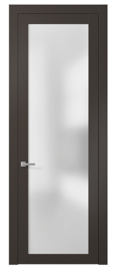 Дверь межкомнатная 2102 МАН САТ. Цвет Матовый антрацит. Материал Гладкая эмаль. Коллекция Planum. Картинка.