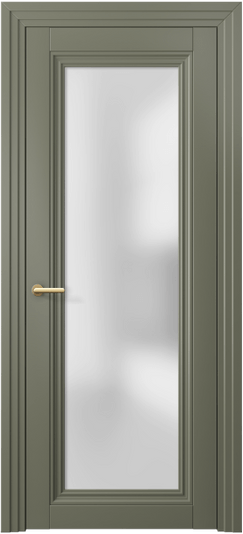 Дверь межкомнатная 2502 МОТ САТ. Цвет Матовый оливковый тёмный. Материал Гладкая эмаль. Коллекция Centro. Картинка.