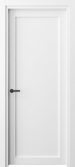 Дверь межкомнатная 2101 БШ. Цвет Белый шёлк. Материал Ciplex ламинатин. Коллекция Neo. Картинка.