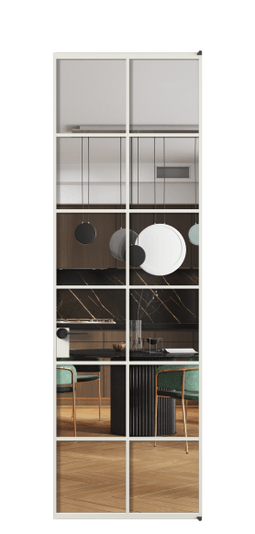 Межкомнатная дверь АЛПЛ040.05 Crystalvision АСР. Цвет Алюминий серый. Материал Алюминий в эмали. Коллекция Formato. Фото. Дверь межкомнатная АЛПЛ040.05 Crystalvision АСР. Цвет Алюминий серый. Материал Алюминий в эмали. Коллекция Formato. Картинка.