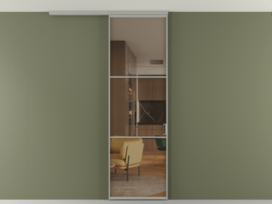 Алюминевая перегородка АЛПР 040.03_АНСР_Бронза триплекс_new. Цвет Алюминий нейтральный серый. Материал Алюминий в эмали. Коллекция Перегородка Формато вдоль стены на потолок 1 створка. Фото. Алюминевая перегородка АЛПР 040.03_АНСР_Бронза триплекс_new. Цвет Алюминий нейтральный серый. Материал Алюминий в эмали. Коллекция Перегородка Формато вдоль стены на потолок 1 створка. Картинка.