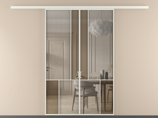 Алюминевая перегородка vd2_1 БЕЛ. Цвет Алюминий Белый. Материал Алюминий. Коллекция Перегородка Mosaic вдоль стены 2 створки. Фото. Алюминевая перегородка vd2_1 БЕЛ. Цвет Алюминий Белый. Материал Алюминий. Коллекция Перегородка Mosaic вдоль стены 2 створки. Картинка.