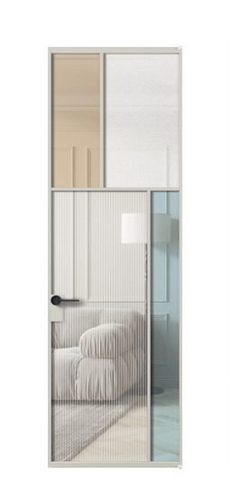 Межкомнатная дверь АЛПЛ041.23 АТСР 4 стекла. Цвет Алюминий тёплый серый. Материал Алюминий в эмали. Коллекция Мозаик. Фото. Дверь межкомнатная АЛПЛ041.23 АТСР 4 стекла. Цвет Алюминий тёплый серый. Материал Алюминий в эмали. Коллекция Мозаик. Картинка.