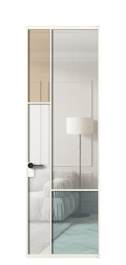 Межкомнатная дверь АЛПЛ041.13 АЖМ 4 стекла. Цвет Алюминий жемчужный. Материал Алюминий в эмали. Коллекция Мозаик. Фото. Дверь межкомнатная АЛПЛ041.13 АЖМ 4 стекла. Цвет Алюминий жемчужный. Материал Алюминий в эмали. Коллекция Мозаик. Картинка.