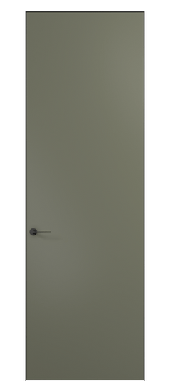 Дверь межкомнатная 0010 АКП МОТ. Цвет Матовый оливковый тёмный. Материал Гладкая эмаль. Коллекция Planum Pro. Картинка.