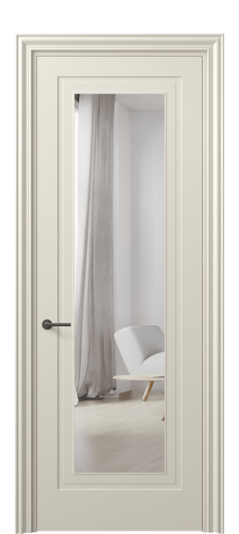 Межкомнатная дверь 8403 МБСР Зеркало с одной стороны. Цвет Матовый бежево-серый. Материал Гладкая эмаль. Коллекция Mascot. Фото. Дверь межкомнатная 8403 МБСР Зеркало с одной стороны. Цвет Матовый бежево-серый. Материал Гладкая эмаль. Коллекция Mascot. Картинка.