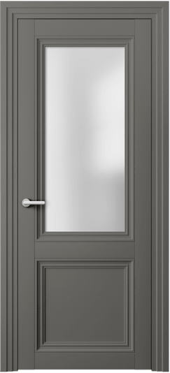 Межкомнатная дверь 2524 МКЛС САТ. Цвет Матовый классический серый. Материал Гладкая эмаль. Коллекция Centro. Фото. Дверь межкомнатная 2524 МКЛС САТ. Цвет Матовый классический серый. Материал Гладкая эмаль. Коллекция Centro. Картинка.