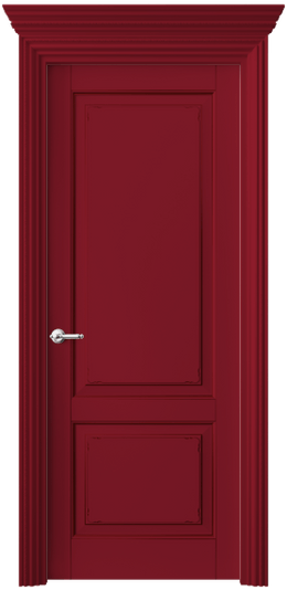 Дверь межкомнатная 6211 Рубиново-красный RAL 3003. Цвет RAL. Материал Массив бука эмаль. Коллекция Royal. Картинка.