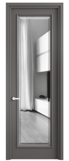 Межкомнатная дверь 6702 МКЛС ЗЕР ФАЦ. Цвет Матовый классический серый. Материал Гладкая эмаль. Коллекция Шарм. Фото. Дверь межкомнатная 6702 МКЛС ЗЕР ФАЦ. Цвет Матовый классический серый. Материал Гладкая эмаль. Коллекция Шарм. Картинка.