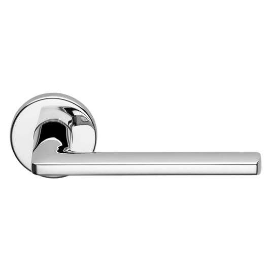 Ручки для межкомнатных дверей Ручка дверная Люче Пи. Цвет Полированный хром. Коллекция Люче Пи. Фото. Ручки для дверей Ручка дверная Люче Пи. Цвет Полированный хром. Коллекция Люче Пи. Картинка.
