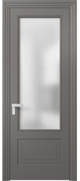 Межкомнатная дверь 8342 МКЛС Сатин. Цвет Матовый классический серый. Материал Гладкая эмаль. Коллекция Rocca. Фото. Дверь межкомнатная 8342 МКЛС Сатин. Цвет Матовый классический серый. Материал Гладкая эмаль. Коллекция Rocca. Картинка.