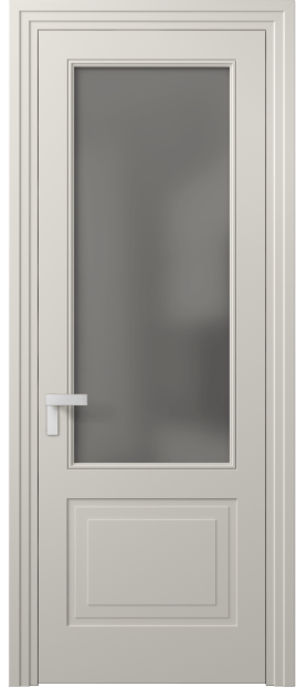 Межкомнатная дверь 8352 МОС Серый сатин. Цвет Матовый облачно-серый. Материал Гладкая эмаль. Коллекция Rocca. Фото. Дверь межкомнатная 8352 МОС Серый сатин. Цвет Матовый облачно-серый. Материал Гладкая эмаль. Коллекция Rocca. Картинка.