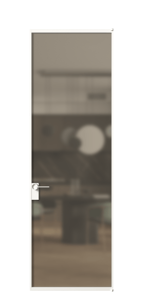 Межкомнатная дверь АЛПЛ040.01 Бронза сатин триплекс БЕЛ. Цвет Алюминий Белый. Материал Алюминий. Коллекция Formato. Фото. Дверь межкомнатная АЛПЛ040.01 Бронза сатин триплекс БЕЛ. Цвет Алюминий Белый. Материал Алюминий. Коллекция Formato. Картинка.