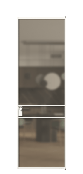 Межкомнатная дверь АЛПЛ040.02 Бронза сатин триплекс БЕЛ. Цвет Алюминий Белый. Материал Алюминий. Коллекция Formato. Фото. Дверь межкомнатная АЛПЛ040.02 Бронза сатин триплекс БЕЛ. Цвет Алюминий Белый. Материал Алюминий. Коллекция Formato. Картинка.