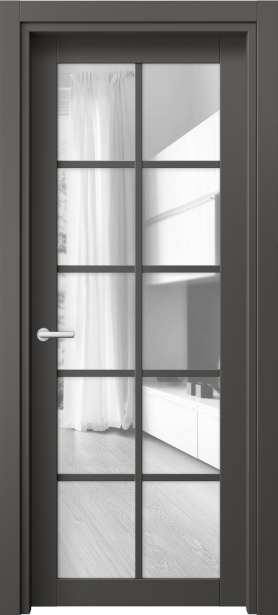 Межкомнатная дверь 2106 ПЭГФ Прозрачное стекло. Цвет ПЭТ графитовый. Материал ПЭТ. Коллекция Neo. Фото. Дверь межкомнатная 2106 ПЭГФ Прозрачное стекло. Цвет ПЭТ графитовый. Материал ПЭТ. Коллекция Neo. Картинка.